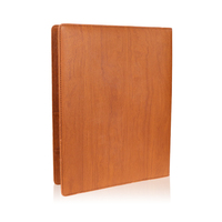 Porte-menu en PU personnalisable OEM, reliure de menu à couverture rigide avec pochettes intérieures transparentes