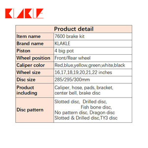 Klakle ชุดคาลิปเปอร์เบรครถยนต์ระบบเบร<span class=keywords><strong>ก</strong></span>รถยนต์7600 R15<span class=keywords><strong>ล้อ</strong></span>หน้าสำหรับฮอนด้า S2000 Ep3 Civic - Product Image 3