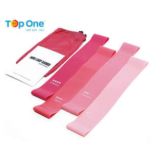 TopOne Fitness entraînement élastique butin Logo personnalisé exercice TPE bandes de hanche bandes de résistance ensemble de bandes de boucle Yoga Gym pour le sport - Product Image 6