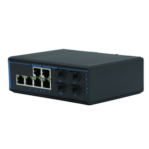 Commutateur Ethernet industriel de gestion WEB, 4 ports SFP avec 6 ports RJ45, rail DIN 35, commutateur réseau POE géré L2 Gigabit - Product Image 4