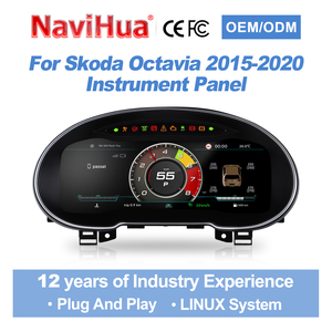 Panel de Instrumentos Digital Navihua para Skoda Octavia 2015-2020, Pantalla LCD, Cabina Virtual, CarPlay, Velocímetro Automático, Actualización - Product Image 4