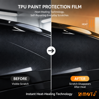 Film de protection de peinture auto-cicatrisant MOTJ TPU Color PPF Liquid Metal Jedi Pink 7,5 mil 2-en-1 pour voiture
