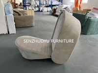 Fauteuil moderne haut de gamme en tissu UP-Lift Chaise de loisirs pliable simple deux places pour salon, hôtel ou villa