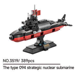 เรือดำน้ำนิวเคลียร์เชิงกลยุทธ์ Wange 3519 รุ่น Type 094 ของเล่นตัวต่อพลาสติกเพื่อการศึกษาสำหรับเด็ก ขายส่ง - Product Image 6