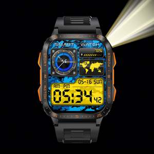 Reloj Inteligente Deportivo KT79, Resistente al Agua 30M, Correa con Pantalla de 1.96 Pulgadas, Batería de 430mAh, Linterna Potente, Monitor de Sueño, Llamadas Bluetooth, Precio - Product Image 2