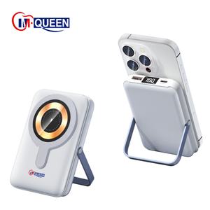 OEM Portable External Battery Power Bank 10000mAh PD 22.5W Fast Charging Wireless Charger Mini Magnetic Stand Holder - Product Image 1