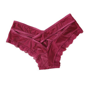 Braguitas <span class=keywords><strong>de</strong></span> bikini sexys <span class=keywords><strong>de</strong></span> talle bajo para mujer, transpirables, <span class=keywords><strong>de</strong></span> color liso, con ribete <span class=keywords><strong>de</strong></span> encaje y diseño personalizado <span class=keywords><strong>de</strong></span> Superman enmascarado, al por mayor. - Product Image 5