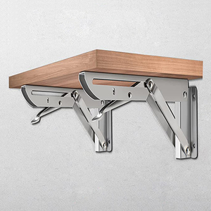 Nhiệm Vụ Nặng Nề Có Thể Gập Lại Mùa Xuân Đánh Bóng Thép Không Gỉ Có Thể Gập Lại K Loại Kệ 12 Inch Chân Đế - Product Image 4