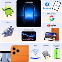 Tablette Android 17 Pro Max à bas prix, débloquée, 4G 5G WiFi, double SIM, GPS, 12+256 Go, 10 pouces, pour l'éducation et les jeux, avec étui clavier