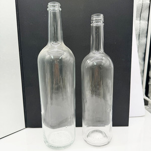 Bouteilles de vin en verre Bordeaux transparentes vides, deux tailles, à col long, pour vin <span class=keywords><strong>rouge</strong></span>, vin de fruits, <span class=keywords><strong>vodka</strong></span> - Vente en gros - Product Image 2