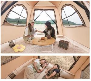 เต็นท์พกพาสำหรับตั้งแคมป์แบบเป่าลม กันน้ำ สำหรับกิจกรรมกลางแจ้ง ปิกนิก เดินป่า และตั้งแคมป์ - Product Image 4