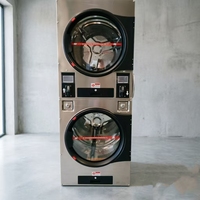 20/25KG Robust Stack Coin Washer Dryer Commercial Laundry Machinery Equipment Ideal for Self-Service Laundromat
