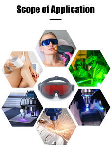 190-2000nm Laser kính bảo vệ chứng nhận Diode Laser tóc loại bỏ kính CO2 Detector bảo vệ mắt an toàn Kính Laser - Product Image 6