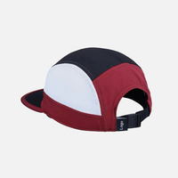 Gorra personalizada de 5 paneles para correr, gorra para correr de ala suave y corta reflectante de 5 paneles sin estructurar personalizada