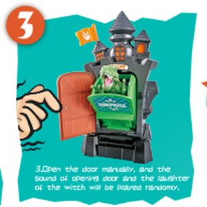 Halloween Dinosaur Tricky <strong>House</strong> Toy, Battery Operated Dino Surprise Pop up Game, Novelty Gag Gift for Kids Adults - Product Image 5