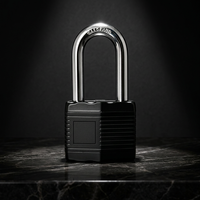 Cadenas multicouche 45 mm à construction laminée, 3 clés, durable, anti-corrosion, étanche IP65, double levier, directement de l'usine