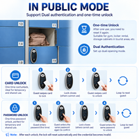 Serrure de sécurité intelligente RFID pour tiroirs, armoires et portes de bureau, avec impression gratuite