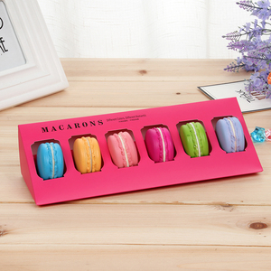 Biểu tượng tùy chỉnh sang trọng gấp rõ ràng bánh bánh macaroon lấy đi Hộp bao bì thực phẩm - Product Image 5