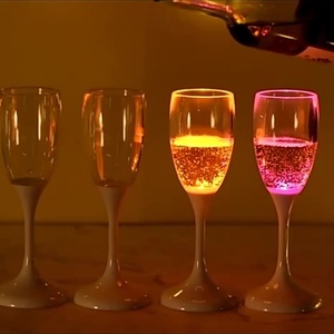 Led <b>Light</b> Party Wine Champagne Glass Cups Colorful Flashing <b>Light</b> <b>up</b> Champagne Glass Cup LED Flashing Martini Glass - Product Image 3