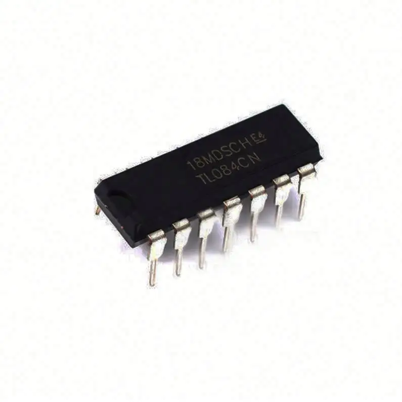 (In Stock) Tl084cn Asli Op Amp Quad Gp 18v 14-pin Pdip Four Operational Amplifier Chip Original Ic Tl084