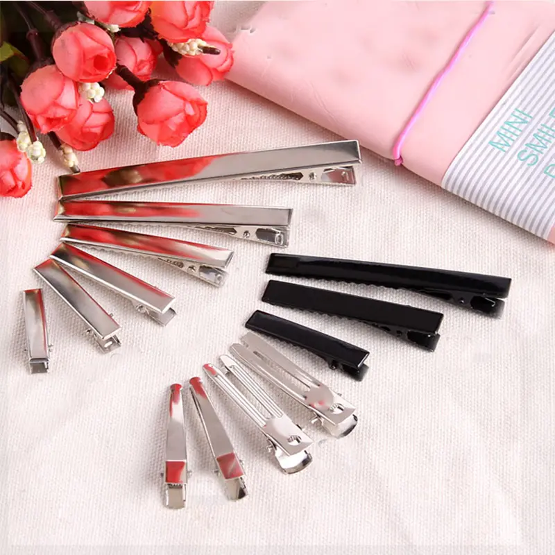 High Quality Hair Clips 50 Teile/los Iron Hairpins 3.2-5.5cm Basic Barrettes Cool Girls Silver-Color Ornament Women Accessories