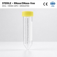Tube à centrifuger stérile de 25 ml, rose, gris citron, bleu, gris, emballé dans un sac en plastique, consommables de laboratoire jetables, recherche médicale