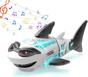 EPT-Jouets électriques universels à piles pour enfants, roue, secoueur de queue, <span class=keywords><strong>robot</strong></span> <span class=keywords><strong>requin</strong></span>, avec éclairage musical - Product Image 1