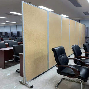 Pantalla <span class=keywords><strong>de</strong></span> partición plegable <span class=keywords><strong>para</strong></span> oficina comercial <span class=keywords><strong>de</strong></span> diseño moderno, divisor <span class=keywords><strong>de</strong></span> habitación con ruedas, pantalla plegable - Product Image 6