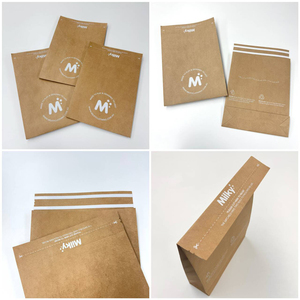 Enveloppes postales en papier kraft biodégradable écologiques, enveloppes en carton <span class=keywords><strong>pour</strong></span> <span class=keywords><strong>envoi</strong></span> postal, sacs adhésifs à soufflet latéral <span class=keywords><strong>pour</strong></span> l'<span class=keywords><strong>envoi</strong></span> de vêtements - Product Image 2
