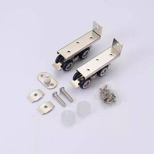 Roulette de <span class=keywords><strong>porte</strong></span> coulissante silencieuse en alliage robuste pour <span class=keywords><strong>porte</strong></span> suspendue en bois - Product Image 4