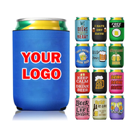 Support Isotherme Noir Premium Moderne Personnalisable en Néoprène Imperméable pour Canette de Bière de 12 oz, avec Logo OEM