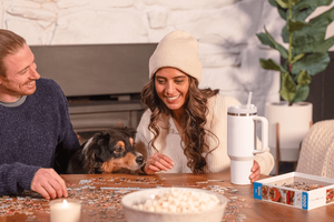 Gobelet isolé Reekoos 40oz avec poignée et <span class=keywords><strong>paille</strong></span> Cadeaux pour femmes Noël, anniversaire, Saint-Valentin 100% Anti-fuite - Product Image 2