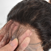 Peluca frontal de encaje completo HD de cabello humano 100% virgen, transparente, sin pegamento, pre-arrancada, superventas 2026