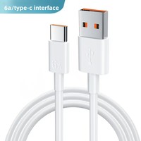 Câble de données USB-L PVC 6A à charge rapide en cuivre composite pour téléphones mobiles iPhone et Android