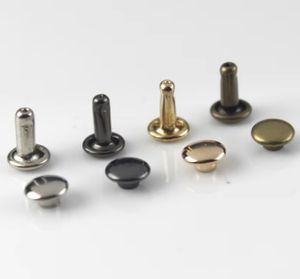 Remaches de Metal de Latón con Doble Cabeza, Remaches Redondos para Manualidades en Cuero, Bolsos, Cinturones, Prendas, Sombreros, Zapatos, Collares para Mascotas, Decoración - Product Image 4