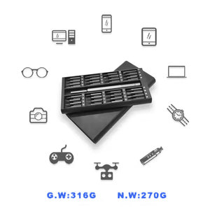 Juego <span class=keywords><strong>de</strong></span> Destornilladores Magnéticos <span class=keywords><strong>de</strong></span> Precisión CRV 33 en 1, Color Gris Oscuro, 32 Piezas, <span class=keywords><strong>Caja</strong></span> <span class=keywords><strong>de</strong></span> Aluminio y ABS, 20 cm, Portátil, OEM, Personalizable - Product Image 6