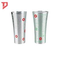 Logo personnalisé couleur fête petite taille couleur changeante tasse en aluminium bière tasse en métal réutilisable mup en aluminium