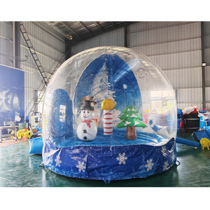 Photomaton gonflable de Noël avec souffleur et éclairage LED, globe de <span class=keywords><strong>neige</strong></span> commercial pour <span class=keywords><strong>location</strong></span> de fête de fin d'année - Product Image 3