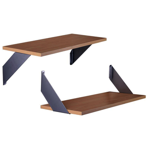 Étagère <span class=keywords><strong>murale</strong></span> flottante en acier inoxydable, support <span class=keywords><strong>d</strong></span>'<span class=keywords><strong>angle</strong></span> métallique, étagère <span class=keywords><strong>murale</strong></span> de haute qualité pour chambre à coucher, <span class=keywords><strong>cuisine</strong></span>, salon, salle de bain - Product Image 5