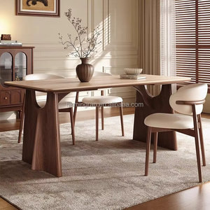Mesa de Comedor Italiana Moderna de Lujo Ecológica con Diseño Minimalista de Panel y Superficie de Piedra Sinterizada para Muebles de Comedor Pequeños - Product Image 1