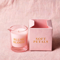 Pot à bougie en verre soufflé à la main ambré avec bec verseur, 8oz, 10oz, 12oz, pour la fabrication de bougies parfumées, avec boîte