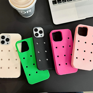 Custodia per cellulare in silicone impermeabile di alta qualità con fori, custodia fai-da-te in PVC per <span class=keywords><strong>iPhone</strong></span> 15 <span class=keywords><strong>11</strong></span> 12 13 14 Pro Max - Product Image 3
