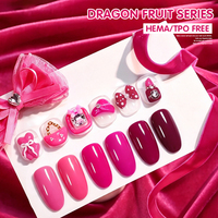 ZRKGEL Trending Dragon Fruit Gel Polish 6 Kleuren Set TPO HEMA Vrij Hoge Kwaliteit Nagellak Gel Groothandel Langdurige Nagellak