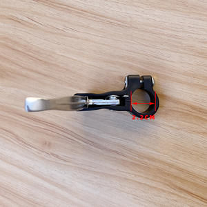 Ensemble de guidon de vélo de montagne avec leviers de frein, mécanique plat, antidérapant, noir, bleu ciel, pailleté, pour vélos de montagne - Product Image 2