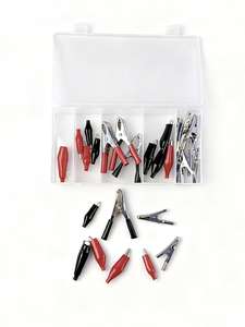 Assortiment de 28 pinces crocodiles électriques en métal, isolées, pour batterie et recharge de <span class=keywords><strong>voiture</strong></span> - Product Image 3