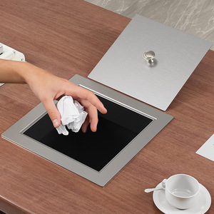 Couvercle en acier inoxydable 304 pour cuisine, salle de bain, plan de travail, poubelle encastrée, couvercle décoratif pour usage domestique - Product Image 1