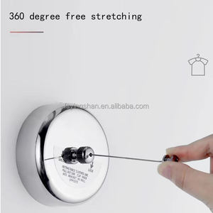 Vente chaude Portable Télescopique Mural Pliant Corde À Linge Rack Gain De Place avec Conception Flexible pour Balcon Suspendu - Product Image 6