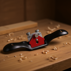 Shaping Plane With Red Blade And <b>Adjustable</b> <b>Knobs</b> For Woodworking - Product Image 3