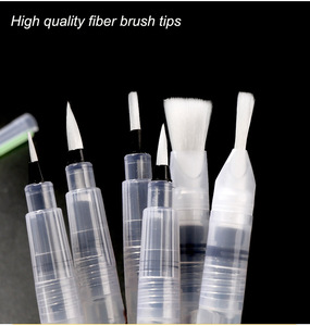 Stylo pinceau <span class=keywords><strong>aquarelle</strong></span> supérieur MS-011 vide en PE avec 6 tailles de pointes en nylon importées du Japon pour la calligraphie - Product Image 2