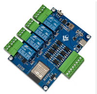 Módulo de Relé de Cuatro Canales ESP32 Mod-bus RTU, Placa de Desarrollo RS485, Entrada de 7-24 VCC, Conector Tipo C, Optoacoplador